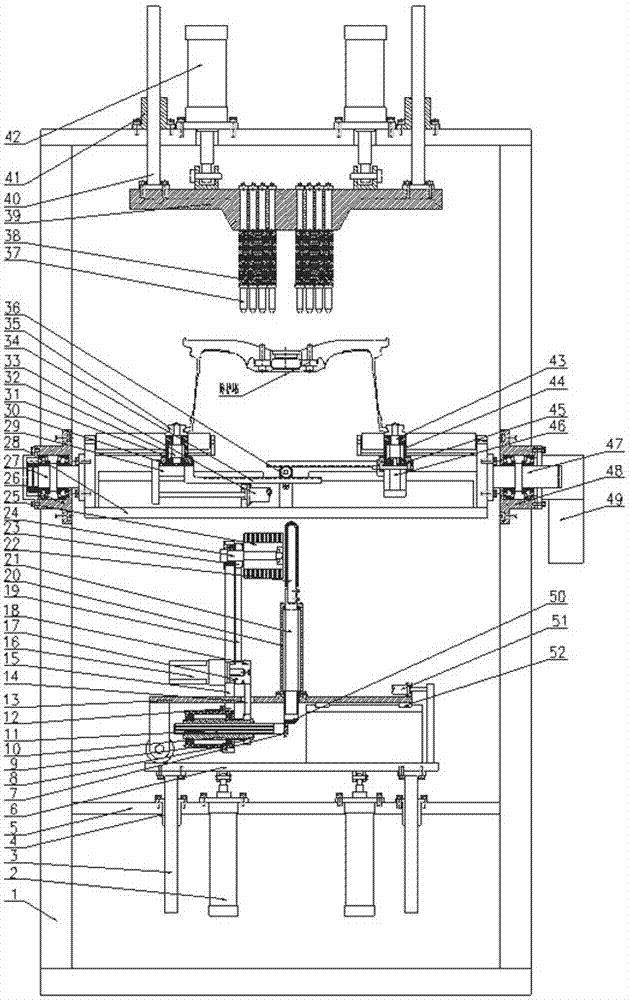 Modified wheel sweeping device