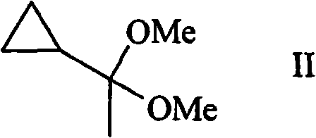 Process for the synthesis of ethynylcyclopropane