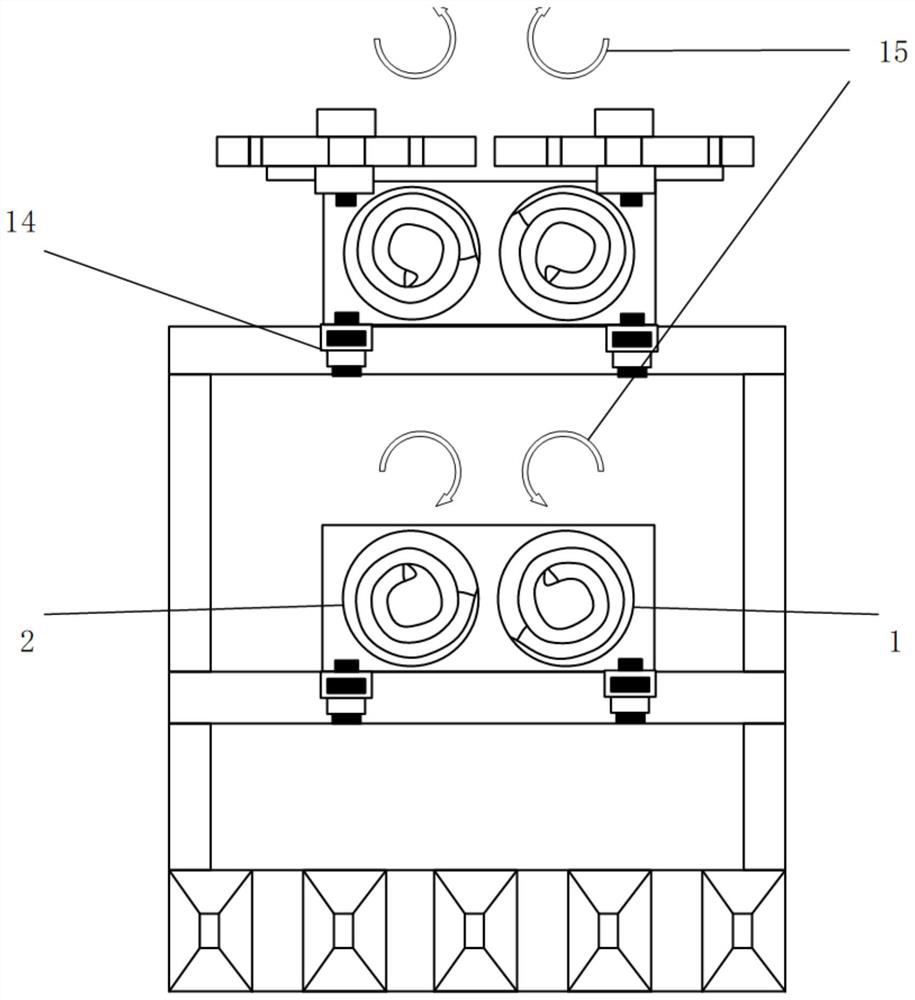 Up-down inertia force type corn header ear picking device