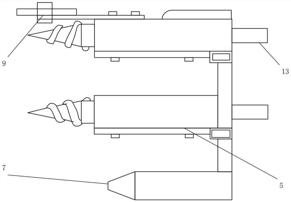 Up-down inertia force type corn header ear picking device