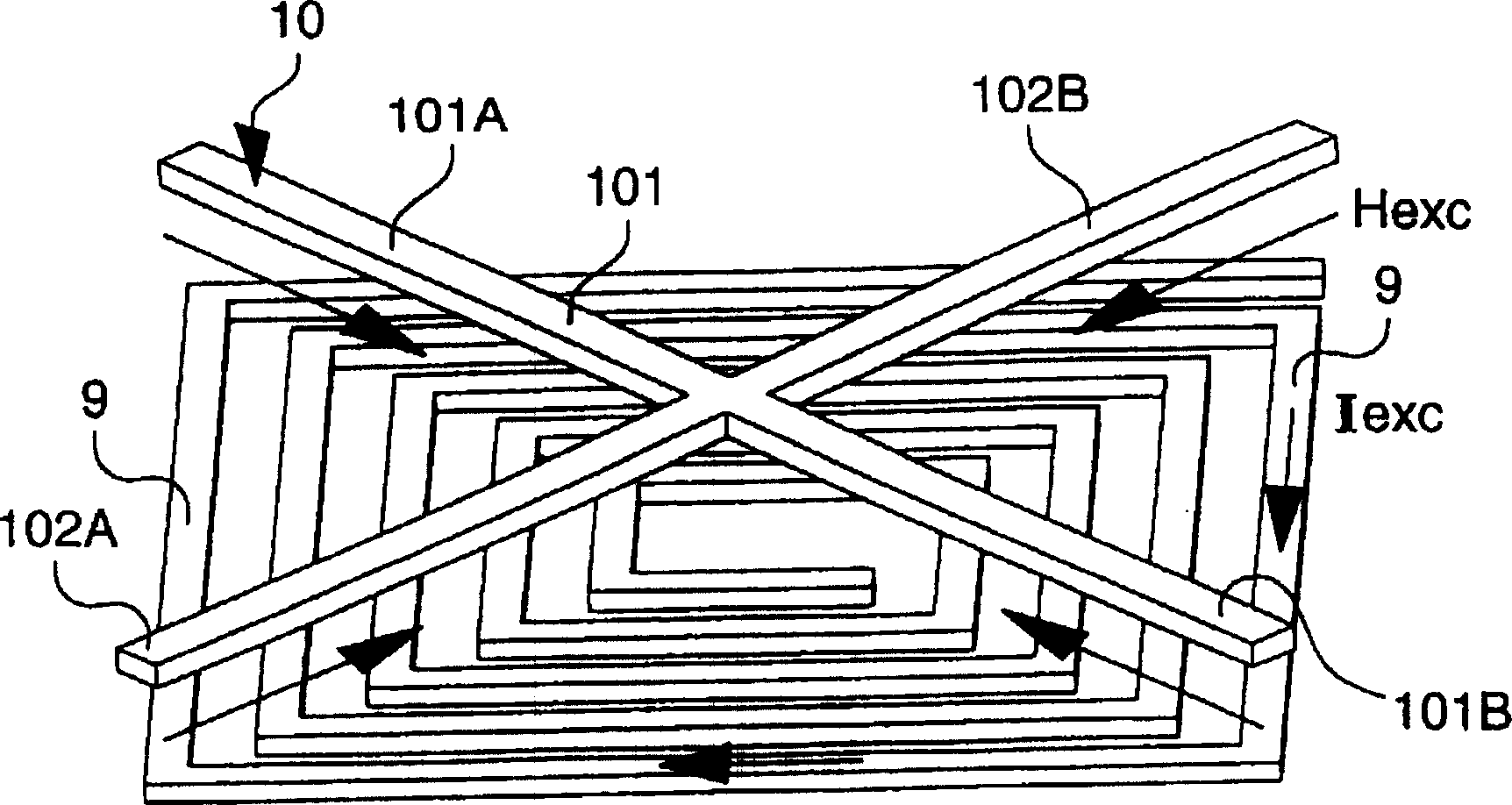 Magnetic sensor formed on semiconductor substrate