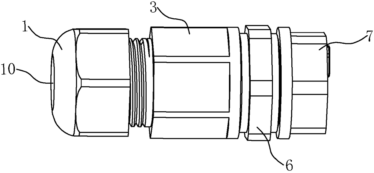 A plug-in waterproof wiring connector