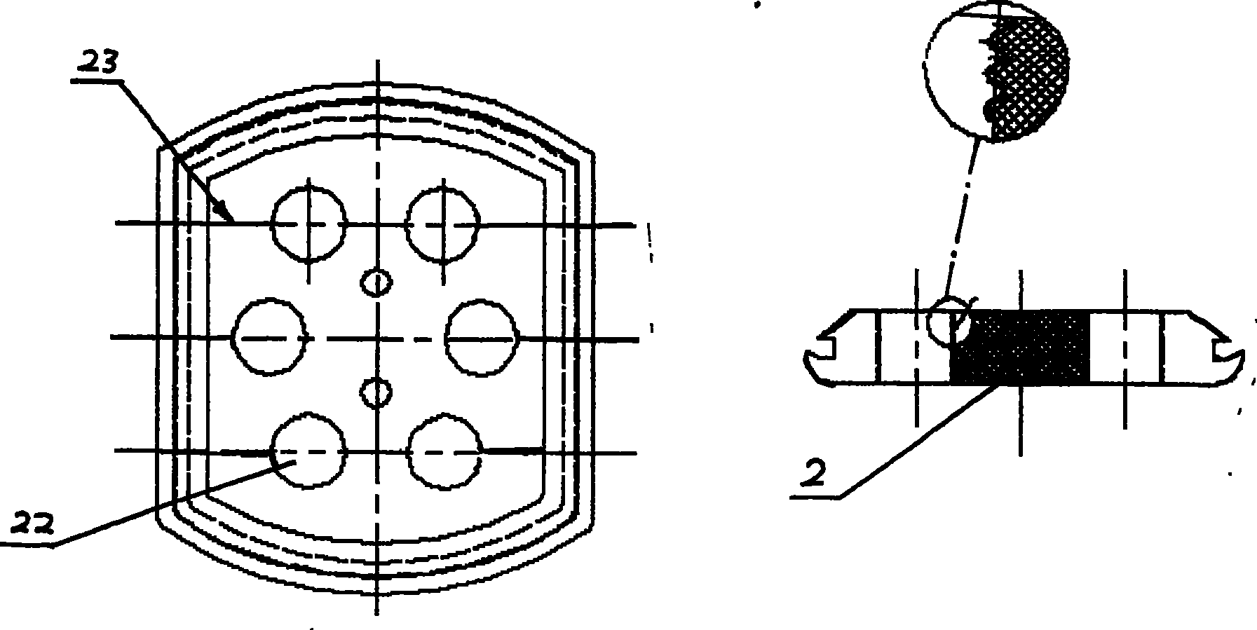 Sealing equipment of sealed hole