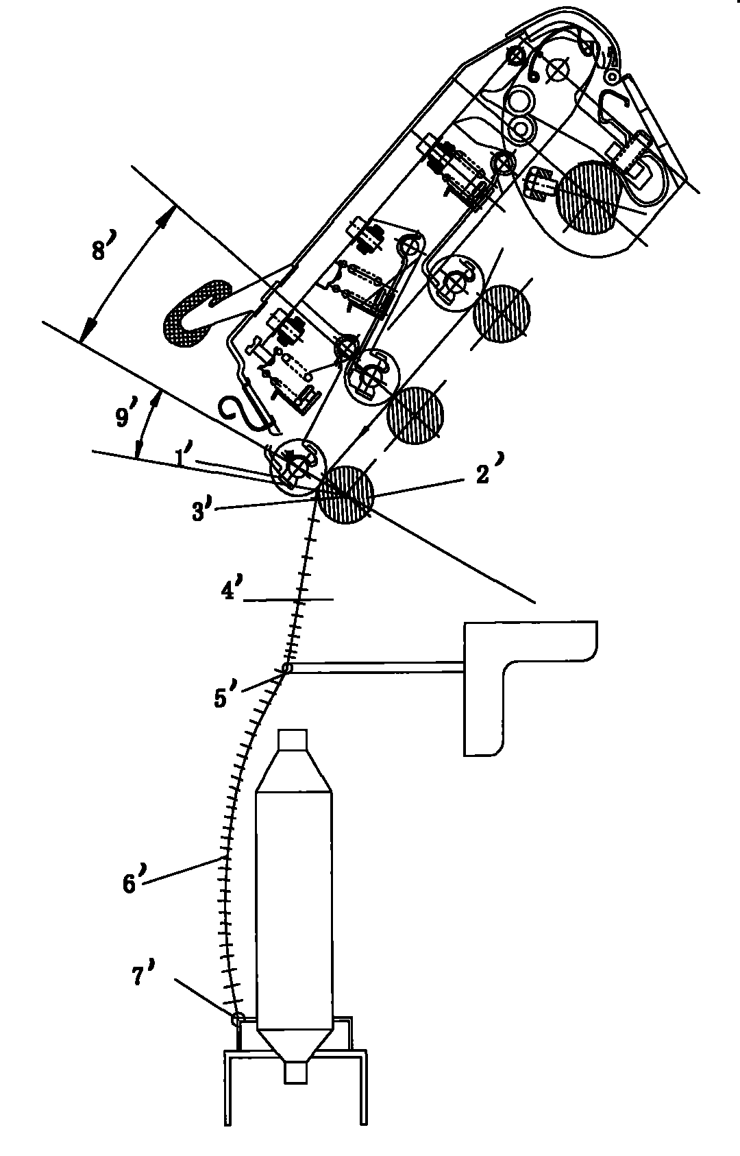 Frame spinning semi-tight spinning process