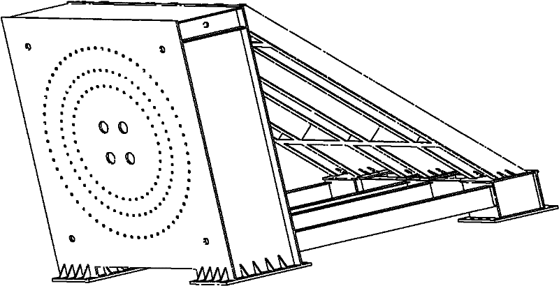 Method for testing high-order frequency of large wind-power blades