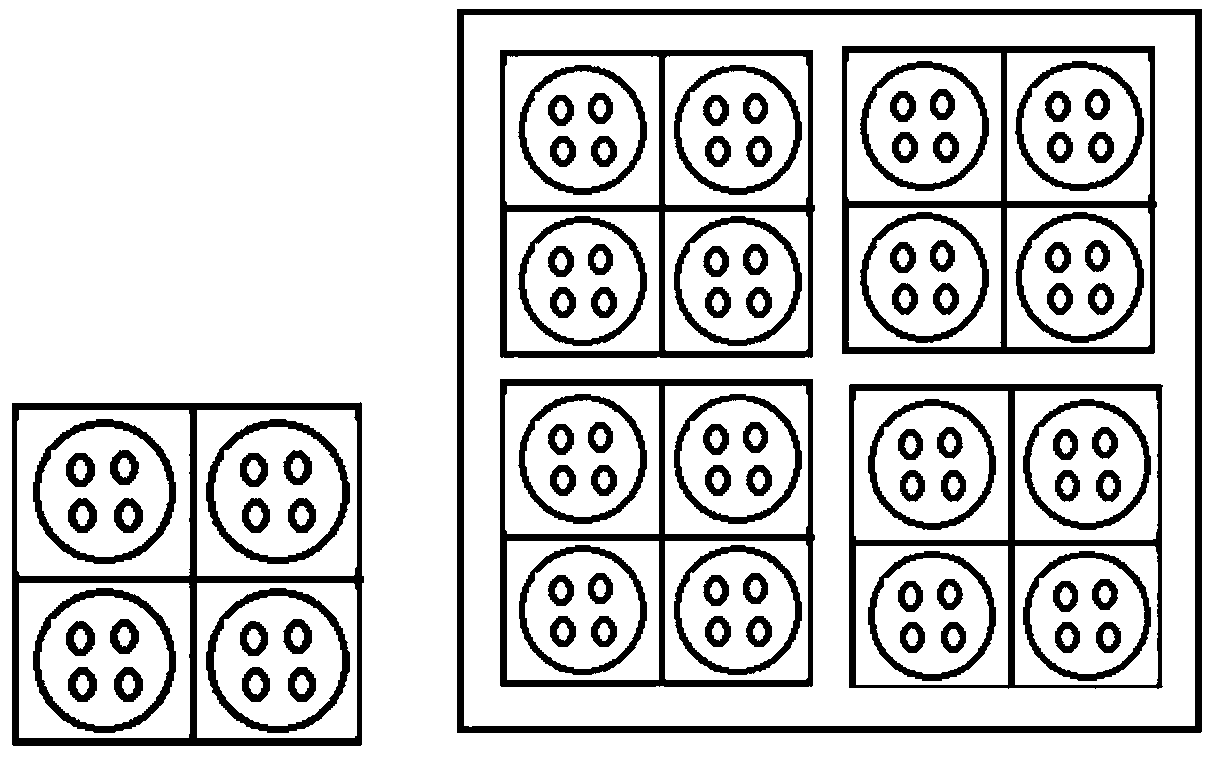 Heterogeneous phase separation device provided with sieve plate type fractal structure