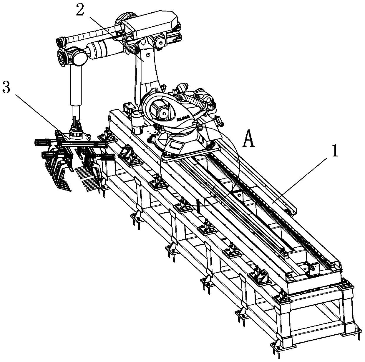 Robot part processing clamp with multi-angle fixing function