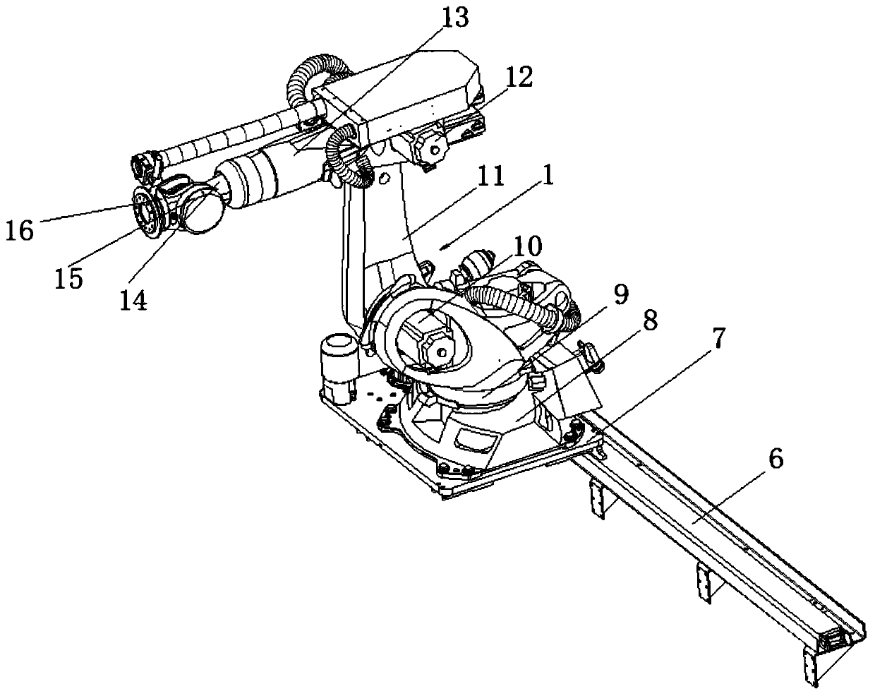 Robot part processing clamp with multi-angle fixing function