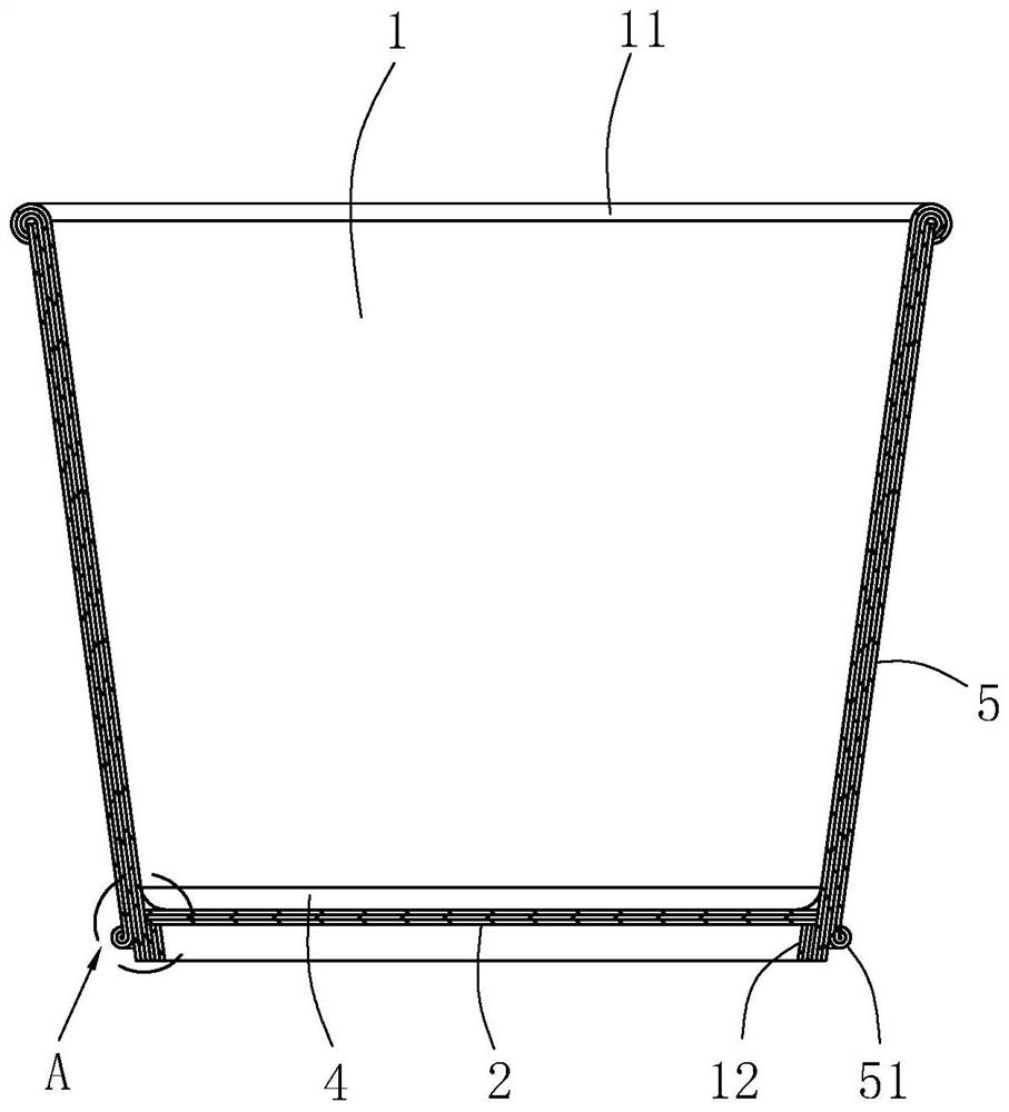 Polypropylene coated paper container capable of being used in microwaves and processing technology thereof