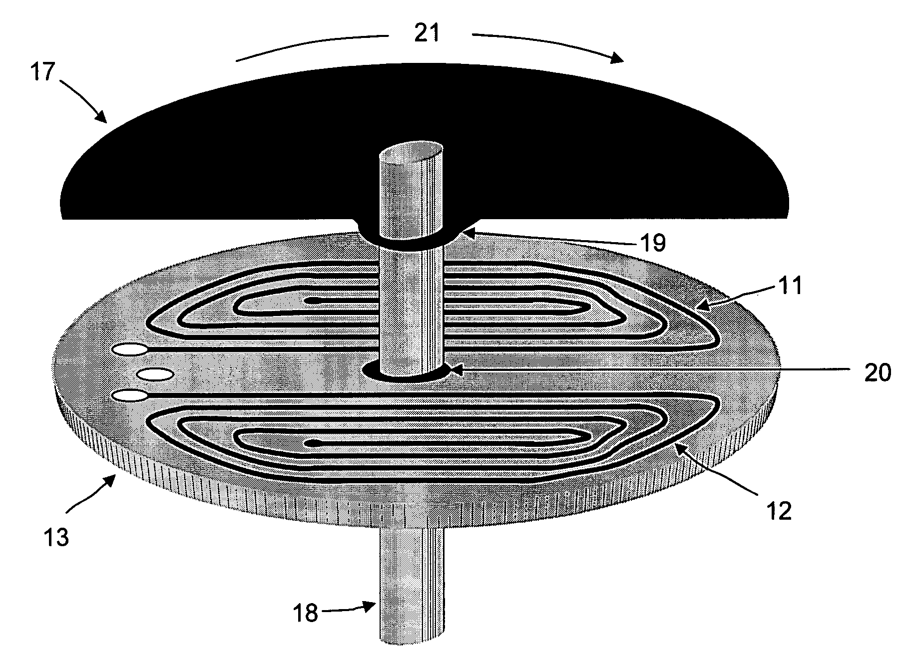 Simplified inductive position sensor and circuit configuration