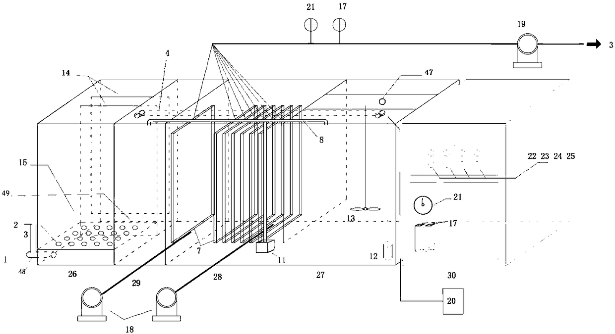 Internet-based device-based flat-film membrane sewage treatment terminal and sewage treatment method