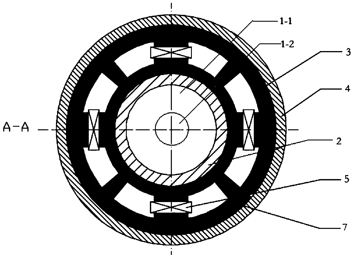 Magneto-rheological damper of multi-magnetic dipole stator structure