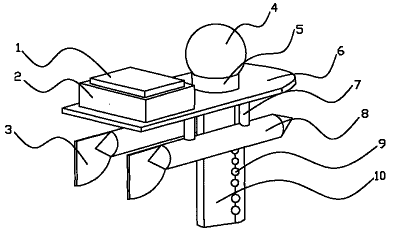 Small waterplane area twin-hull ship type marine monitoring buoy platform