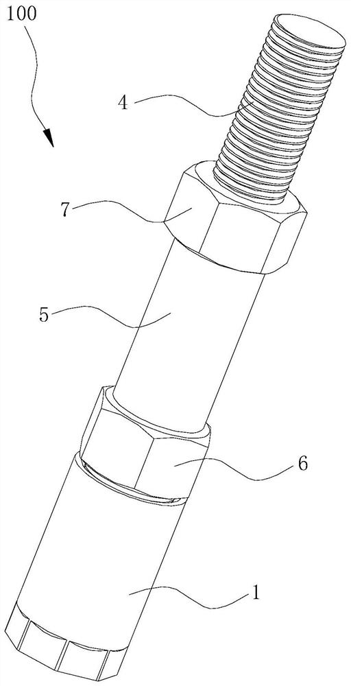 A connecting structure for a track