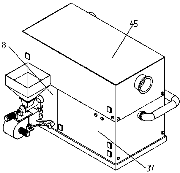 Biomass particle suspension combustion boiler