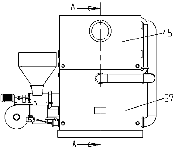 Biomass particle suspension combustion boiler