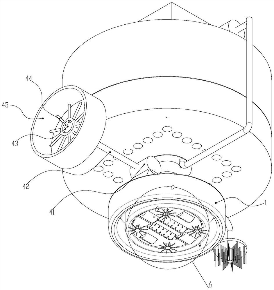 A system for treating sludge in garden pools