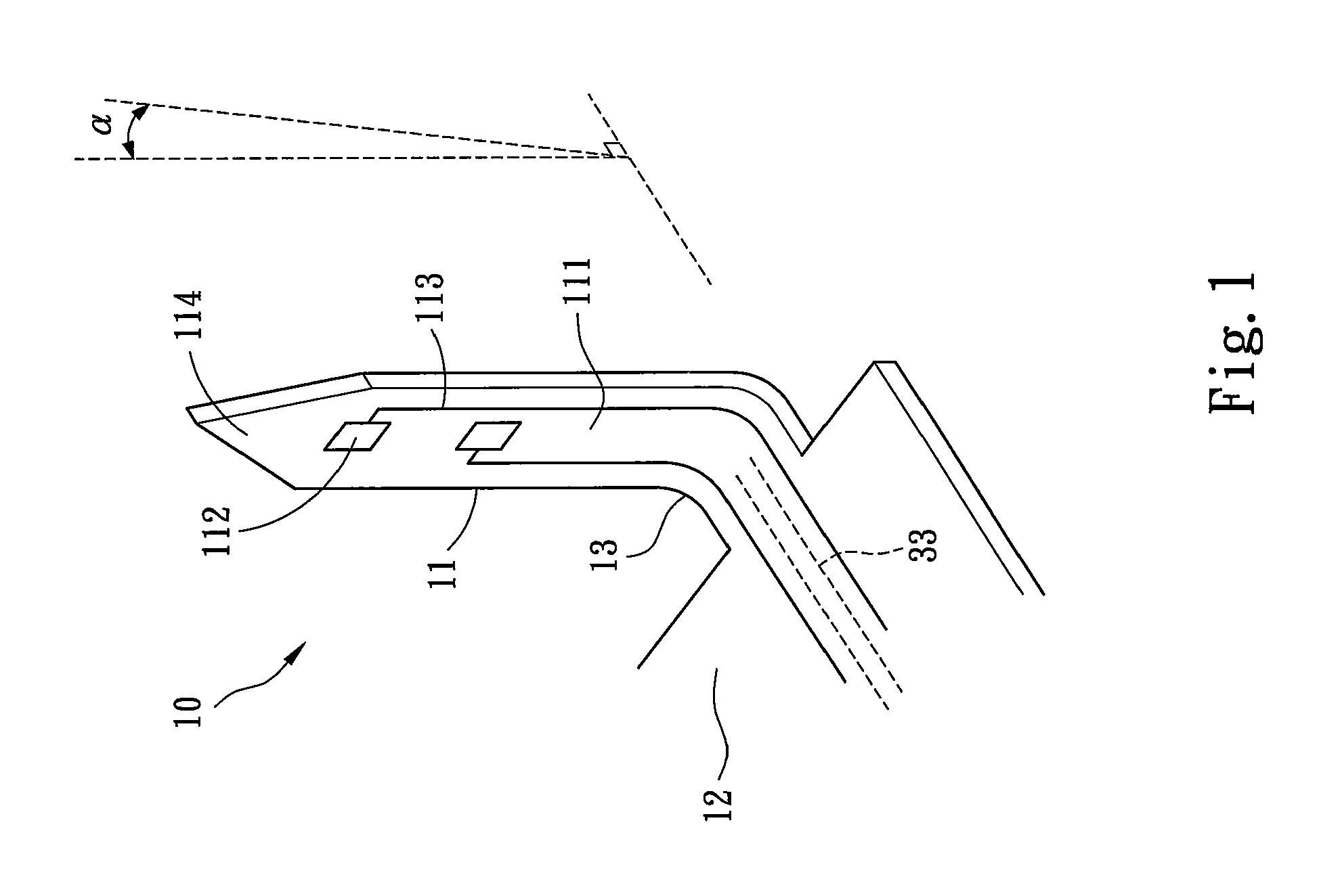 Flexible 3D microprobe structure