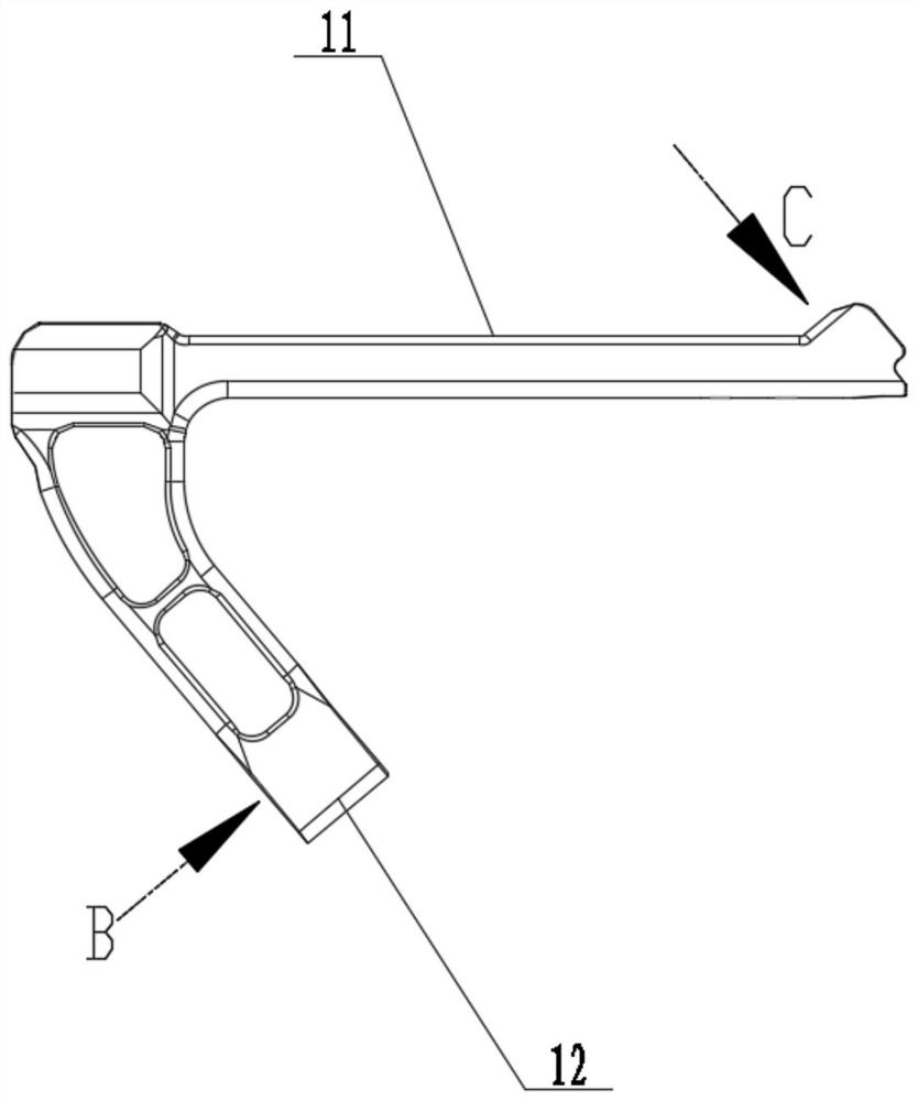 Implanting tool for implant of patient with femoral neck fracture