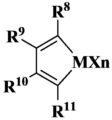 Supported late-transition-metal catalyst used for ethylene polymerization