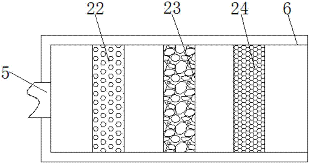 Convenient-to-separate sewage treatment device