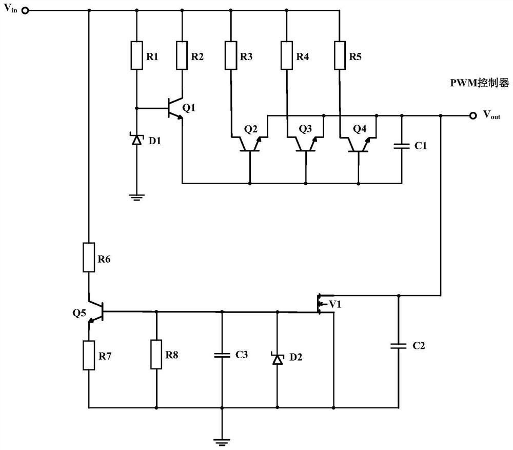 Radiation hardening auxiliary power supply circuit and method