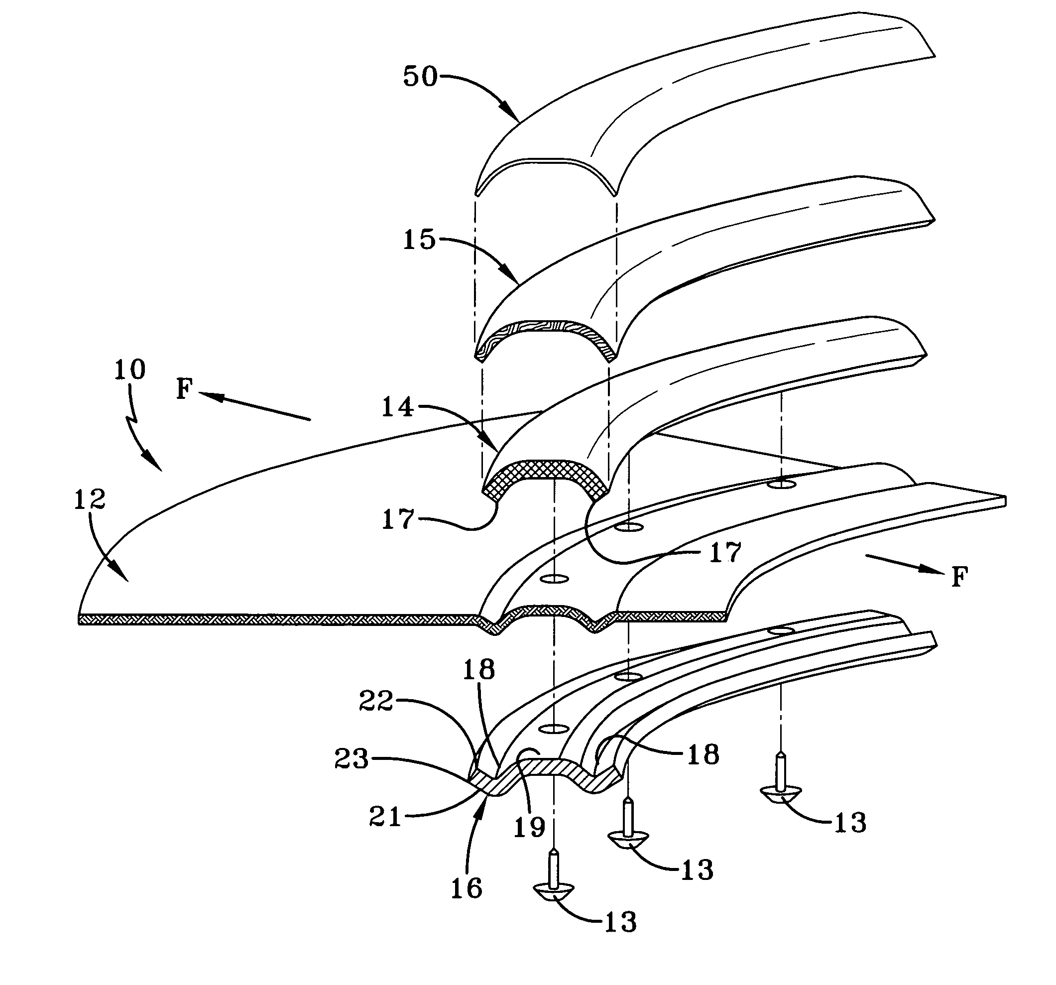 Decorative outer wrap subassembly and method of fabrication