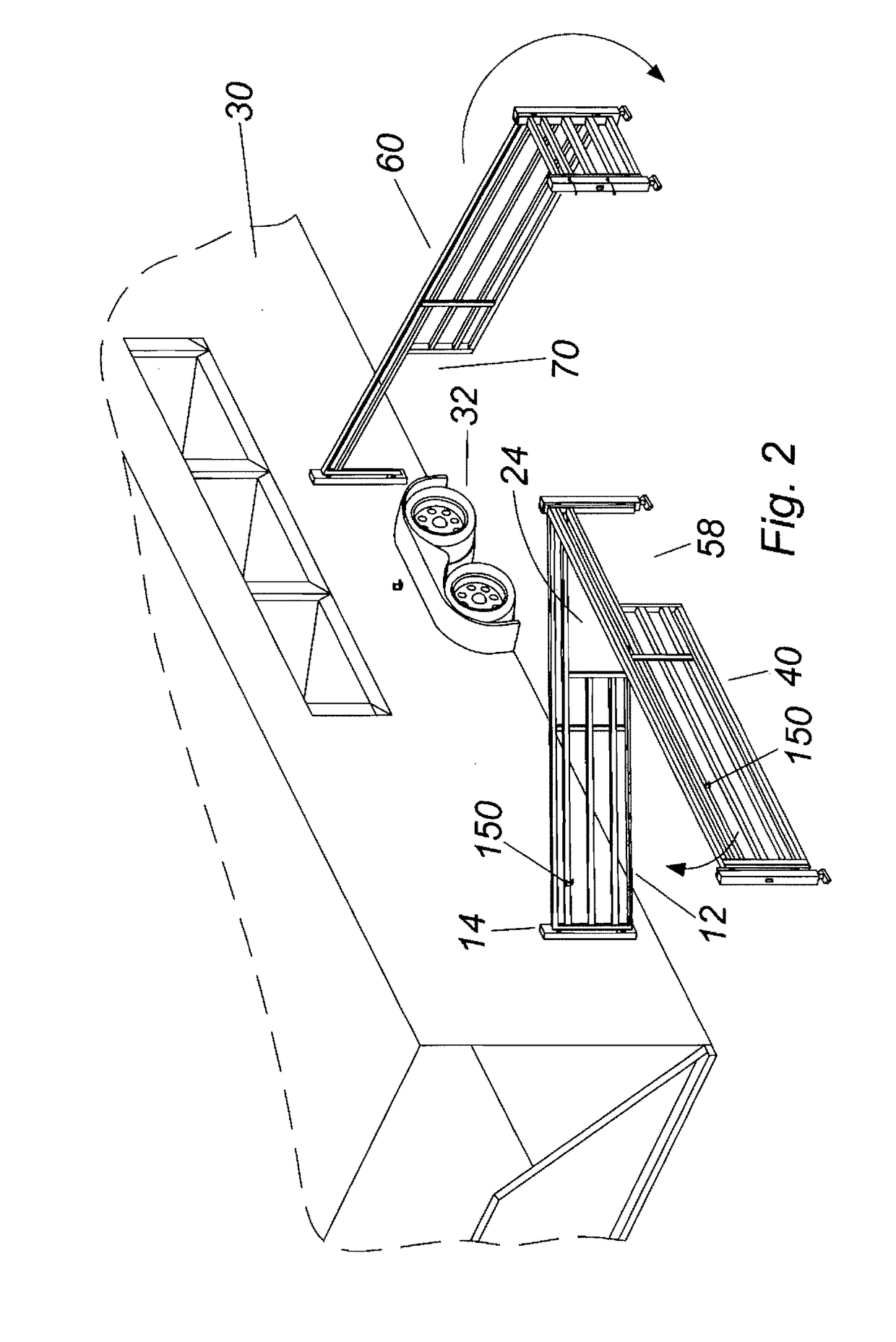 Horse trailer corral