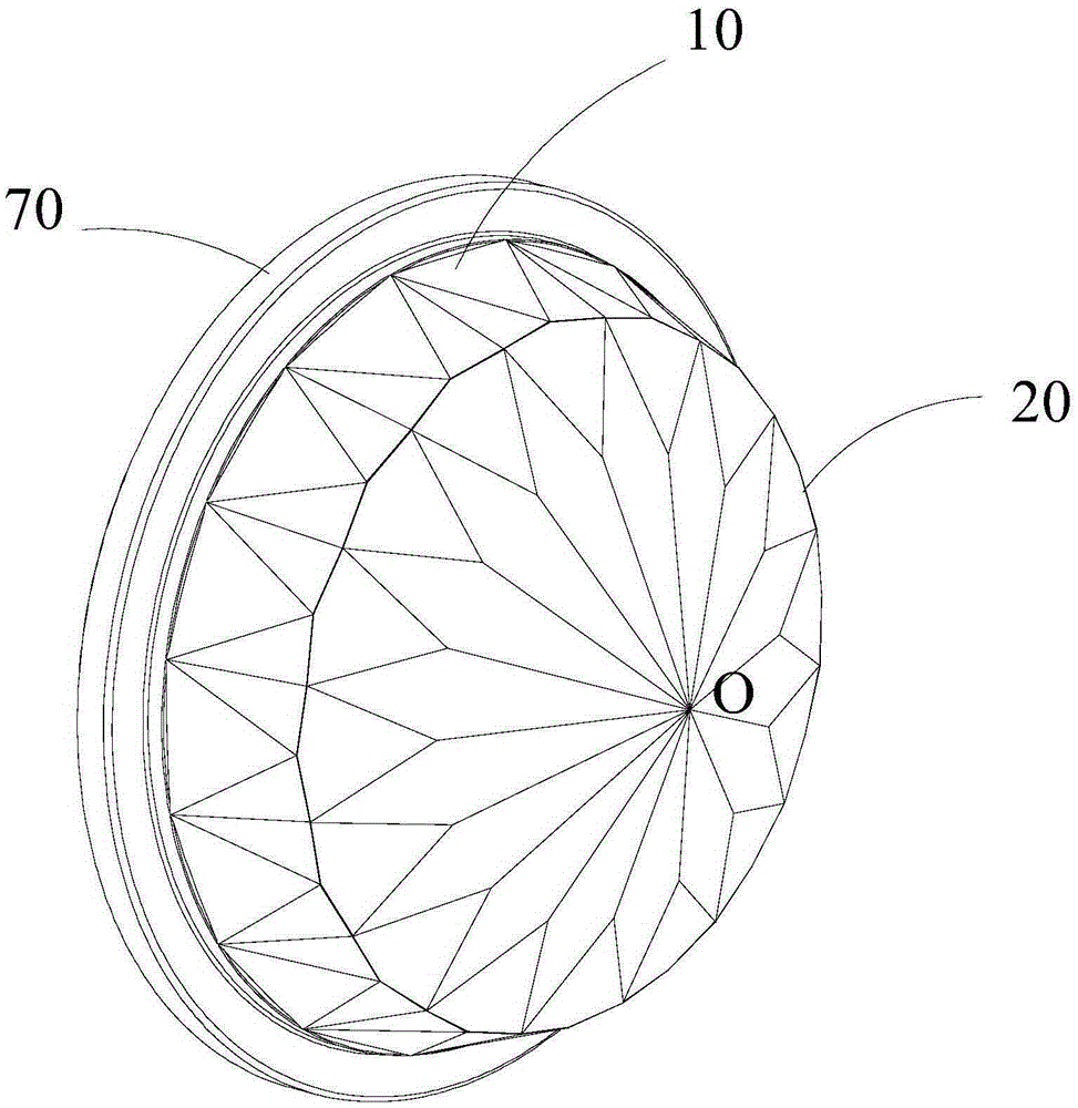 LED light distribution lens and LED light-emitting device