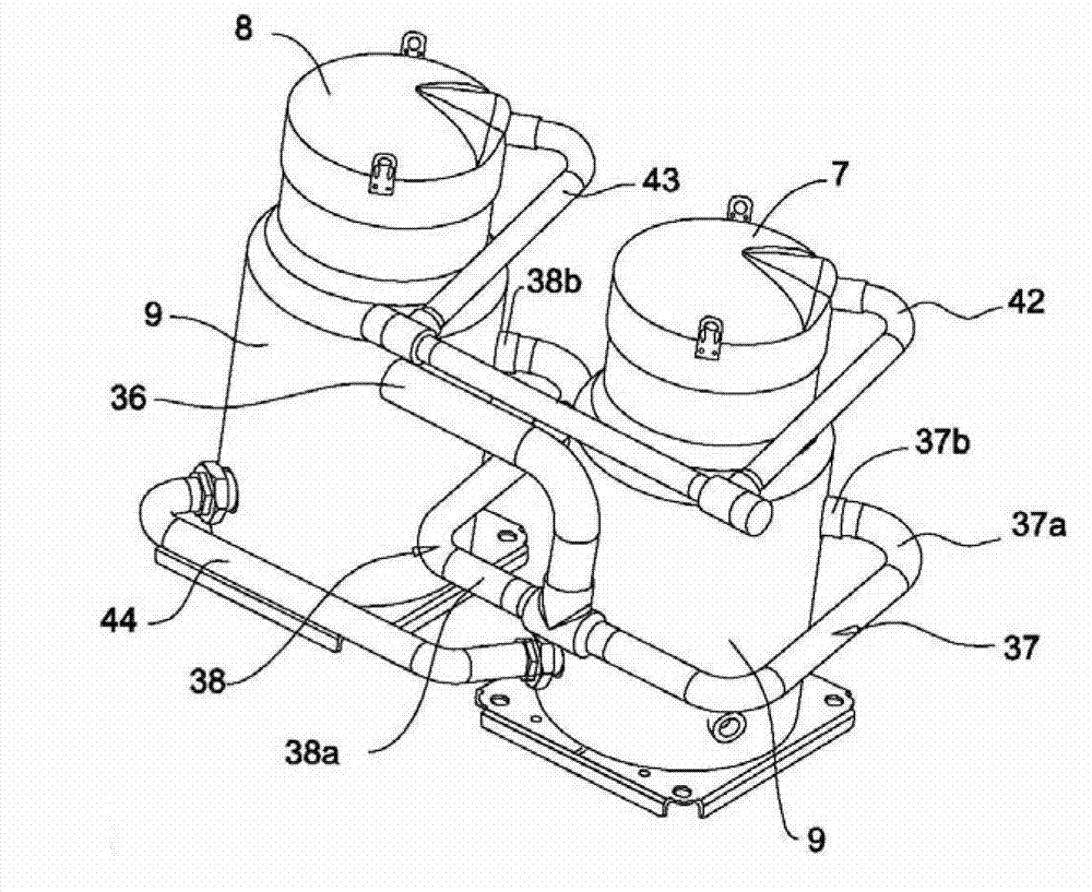 Compression device, and thermodynamic system comprising such compression device