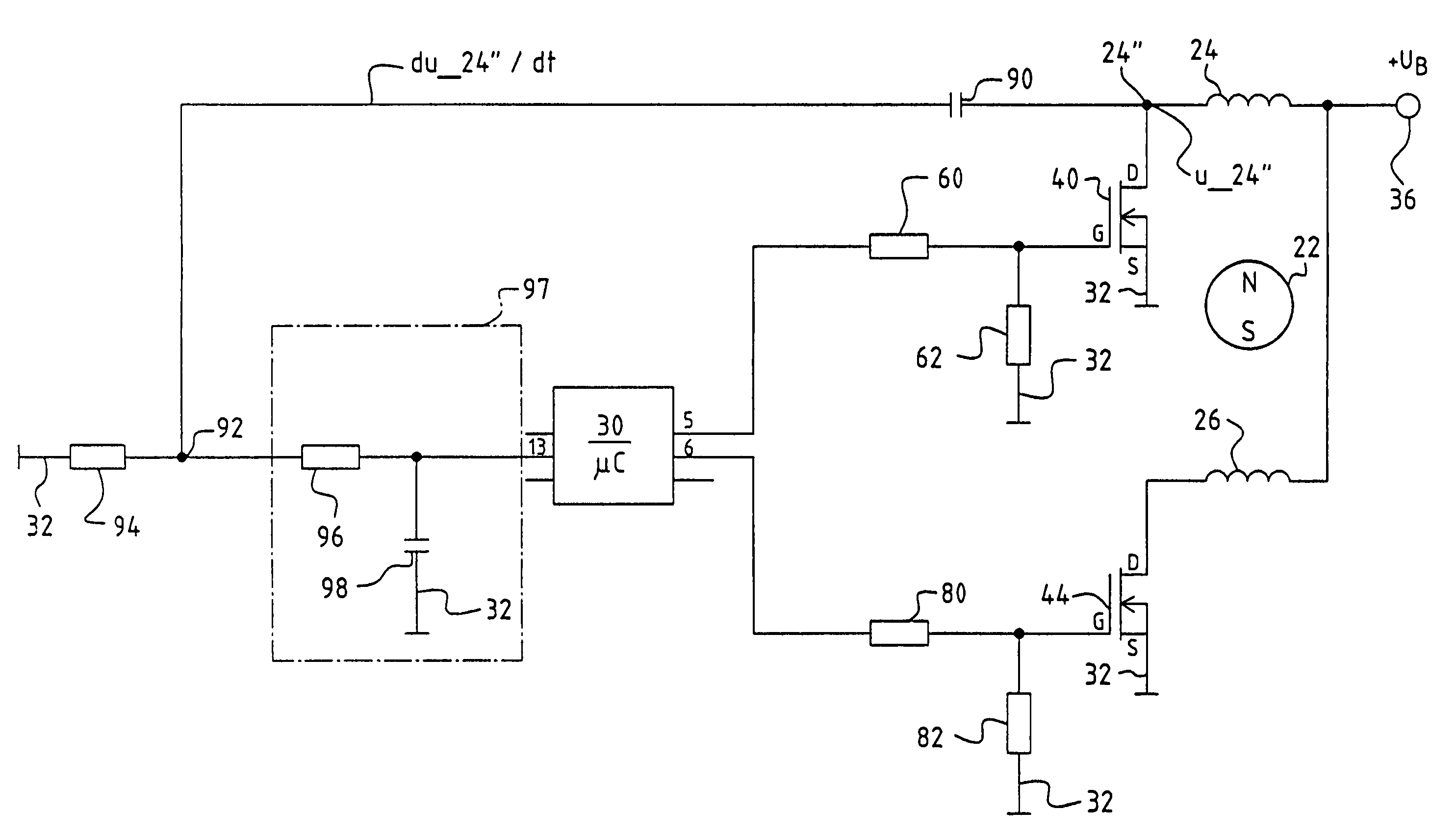 Method for sensorless operation of an electronically commutated motor and motor for carrying out such a method