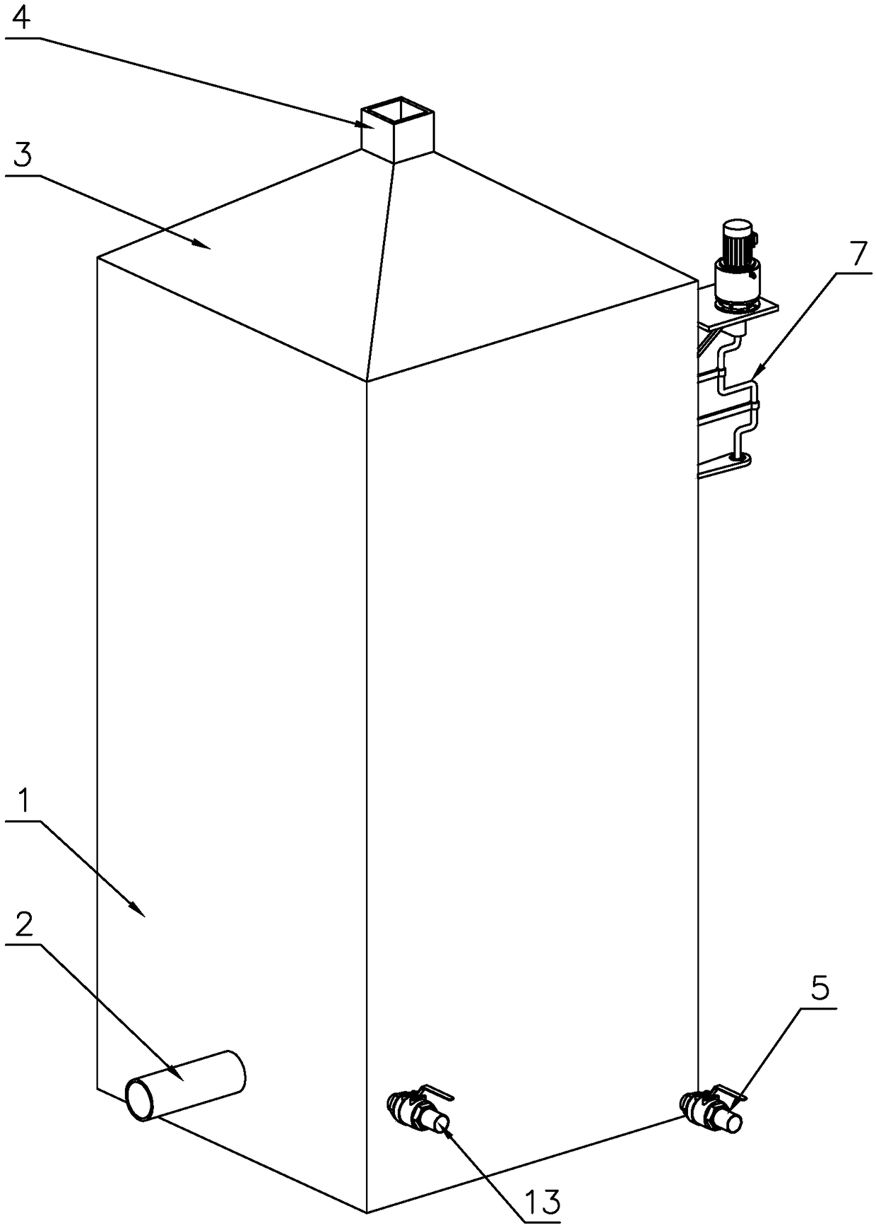 Wet type boiler flue gas desulfurization and dust removal device