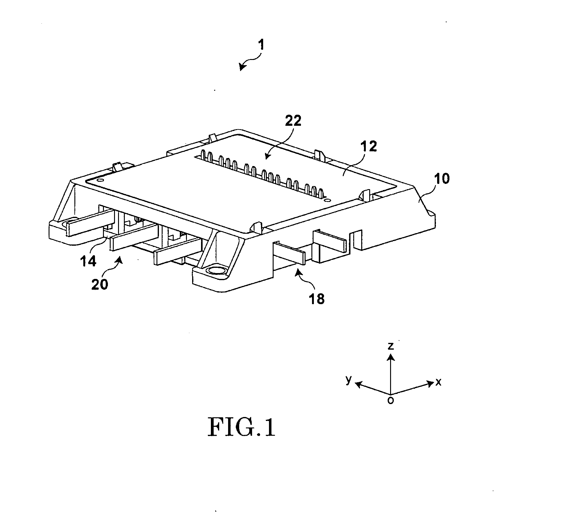 Inverter device having separated module terminal