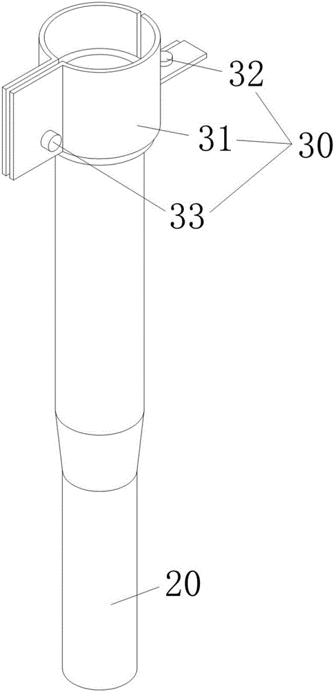 Insert casting forming method of single-armed pipe