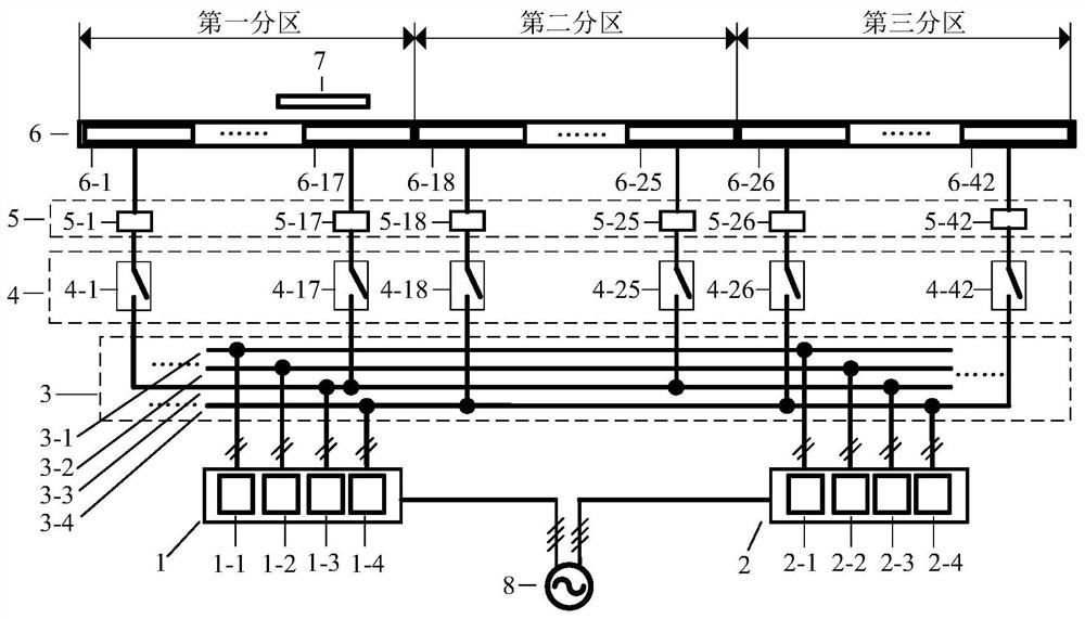 A mobile segmental power supply inductive power transfer system