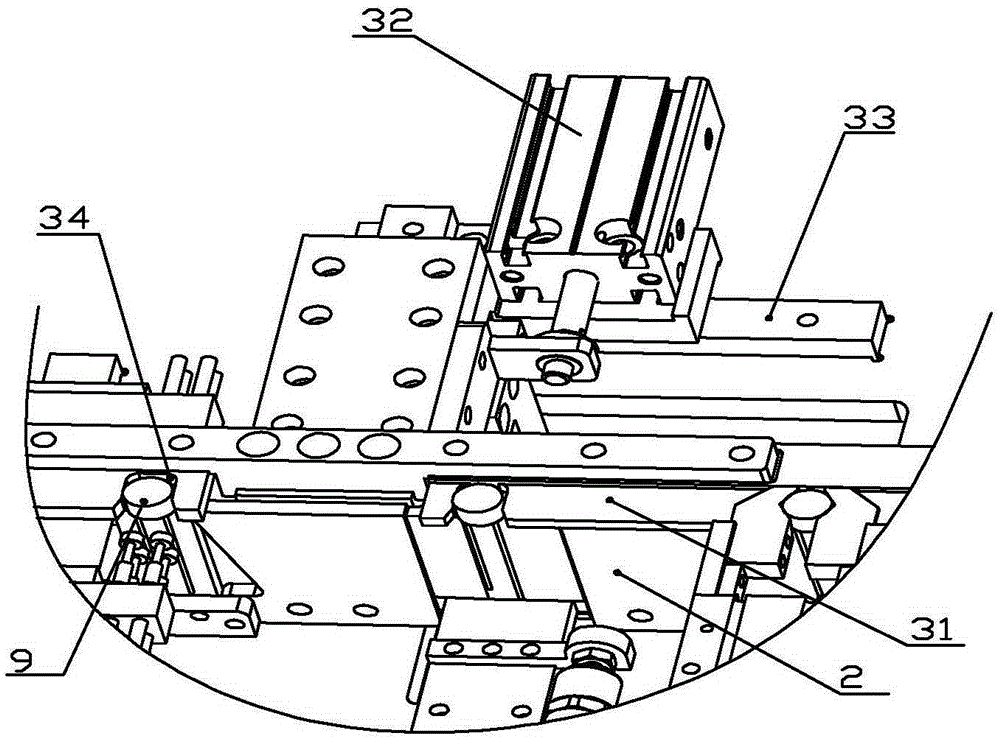 Testing system of electronic element with pins