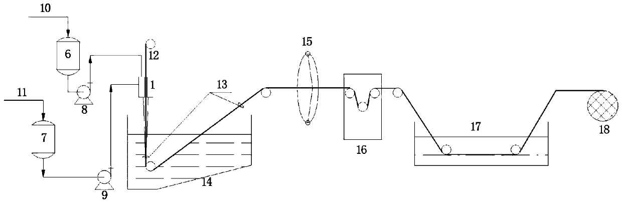 Reinforced hollow fiber membrane, preparation method and device