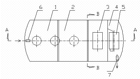 Irrigated area domestic wastewater activated iron-anaerobe coupling strengthening and nitrogen and phosphorus removal device