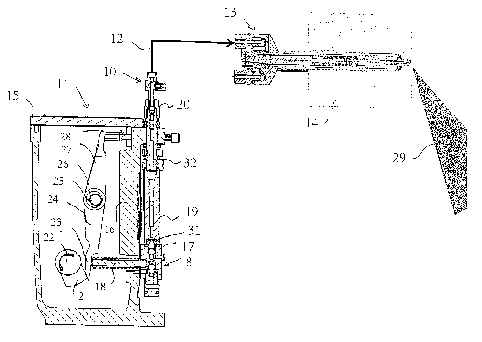 Hydraulic System For Central Lubrication Of Engine Cylinders