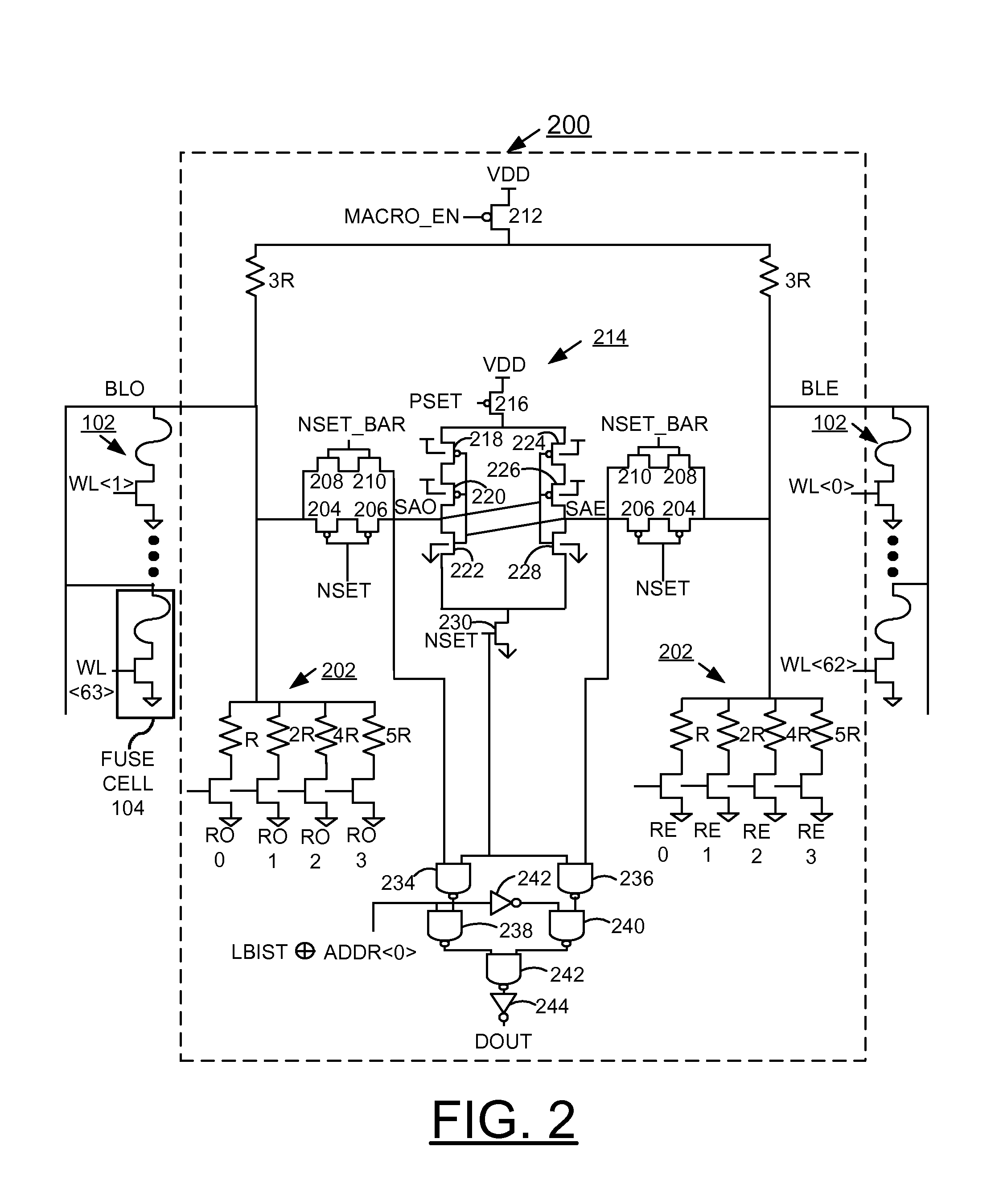 Implementing Precise Resistance Measurement for 2D Array Efuse Bit Cell Using Differential Sense Amplifier, Balanced Bitlines, and Programmable Reference Resistor