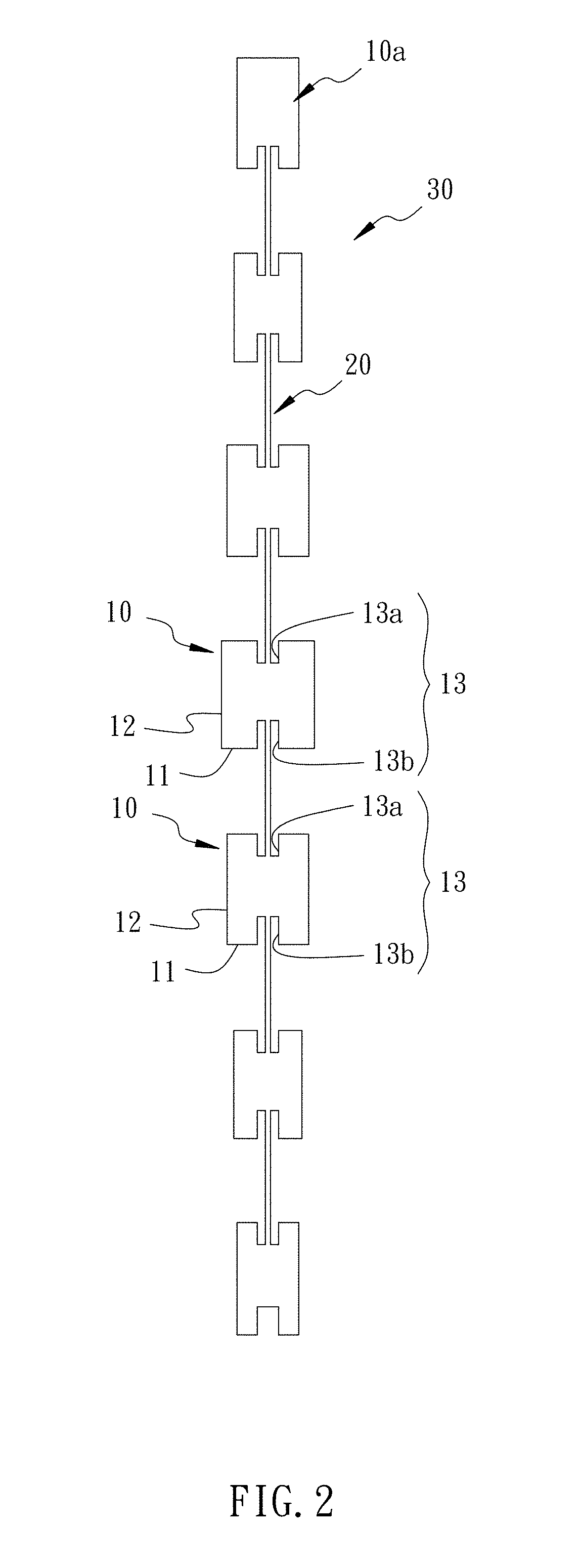 Dual-notch antenna and antenna array thereof