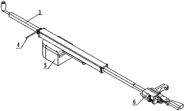 A vehicle-mounted excitation type fresh fruit picking arm of Sapindus japonica