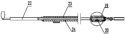 A vehicle-mounted excitation type fresh fruit picking arm of Sapindus japonica