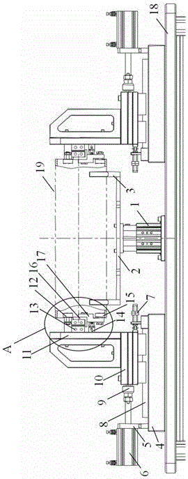 Locating device for measuring tubular parts