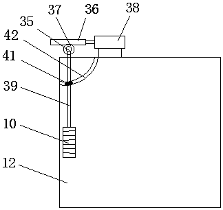 Rotating type water flow cooling plastic forming device