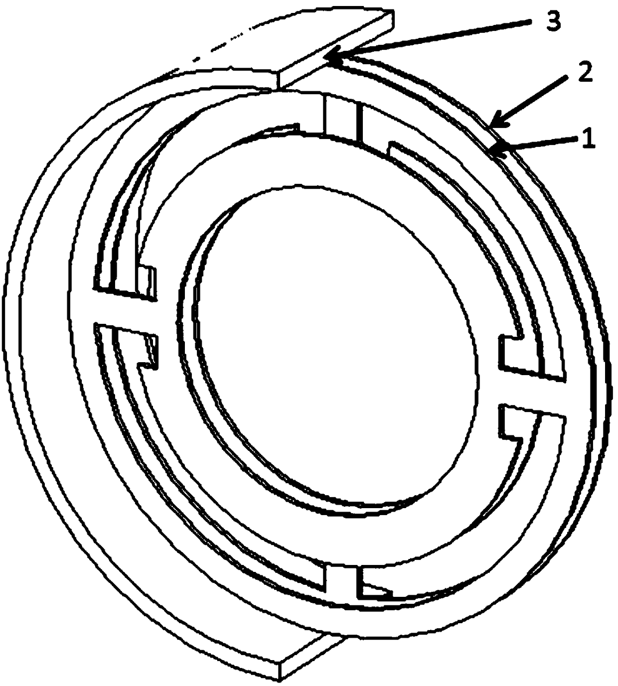 Meta-material-based L waveband slow wave structure