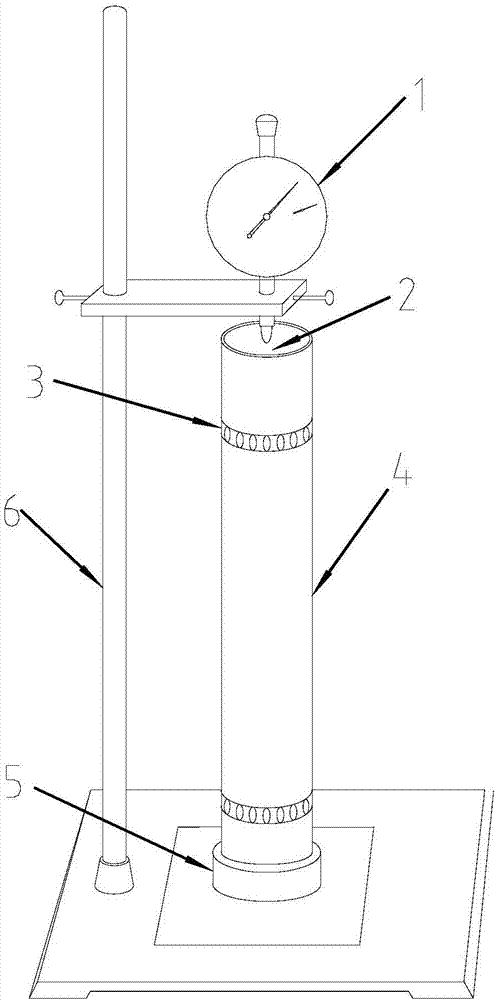 Test method for evaluating contractility of neat cement paste