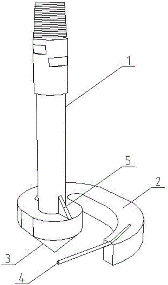 Simple and efficient fractured drill pipe catching device and catching method thereof