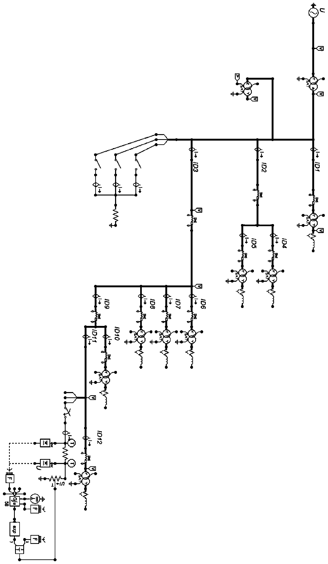 Low-current grounding power grid single-phase intermittent arc grounding fault positioning method