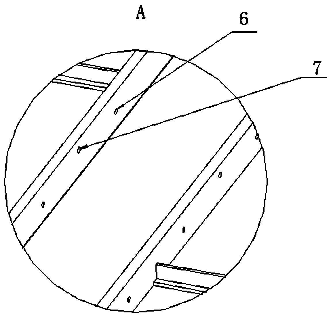 A high-strength spliced ​​converter valve shield